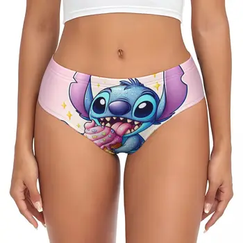 Femmes personnalisées Lilo et point brève culotte femme respirant dessin animé mignon sous-vêtements caleçons