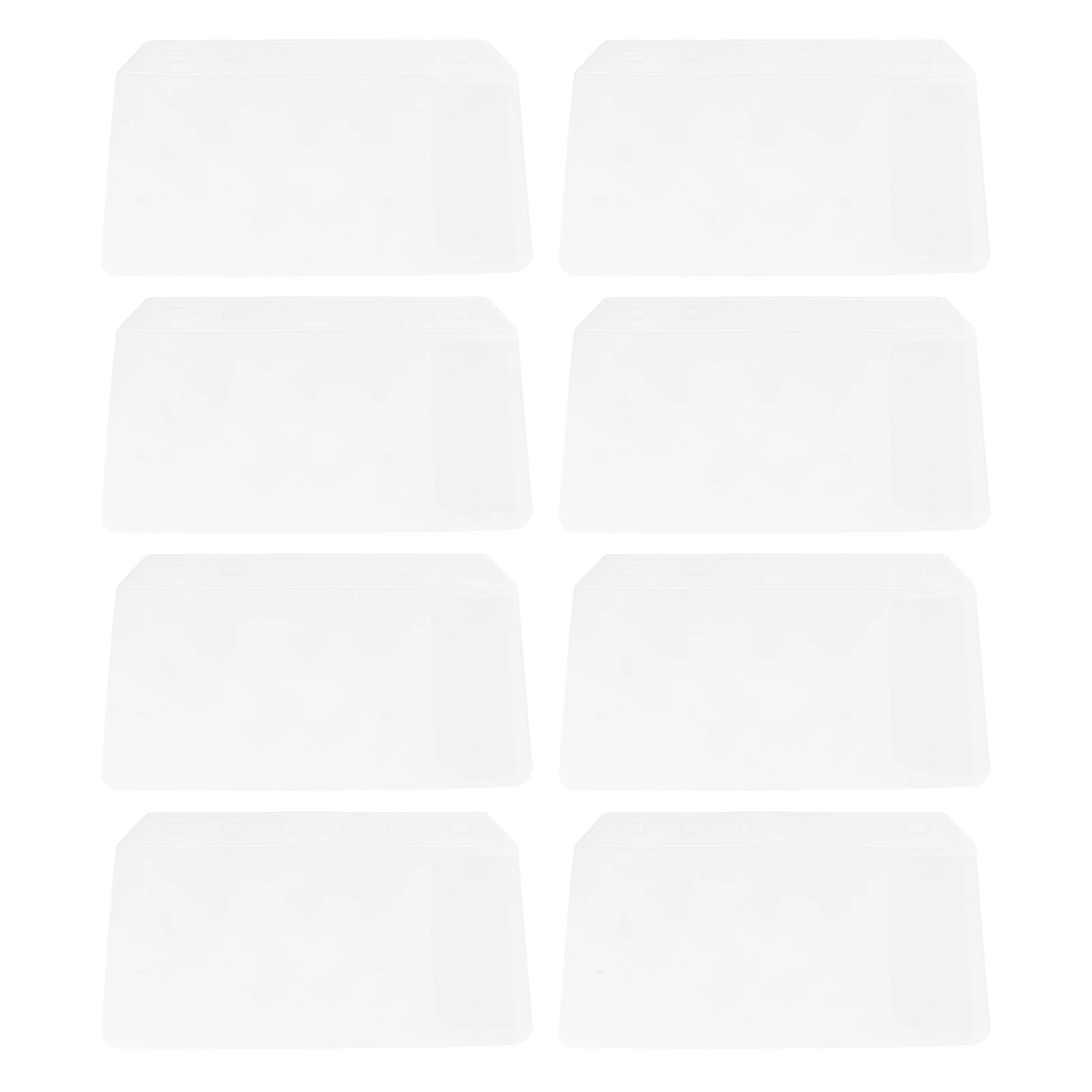 

20Pcs Album Inner Page Pockets A7 Punched Pockets Binder Sleeves Transparent Plastic Photo Card Sleeves Document Organizer