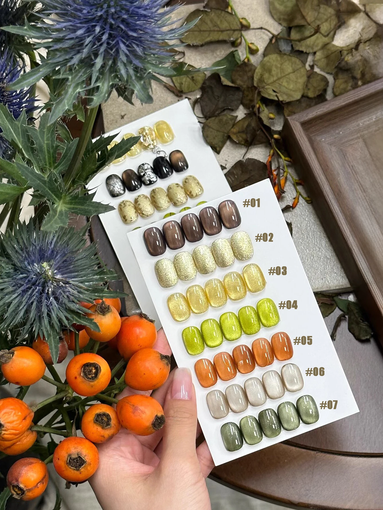 1pcs WS Gold Autumn Top Selling Nail Art Autumn Crystal Cat Eye Amber Glass Bead Cat Eye Armor Gel Nail Polish Nail Supplies