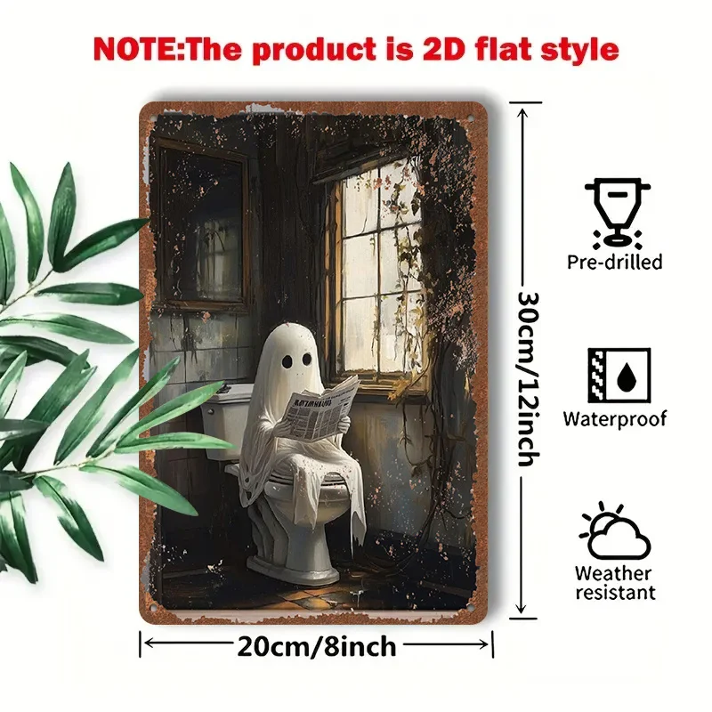 2D Flat - 1pc 2D[Flat] Metal Sign Retro Tin Painting 