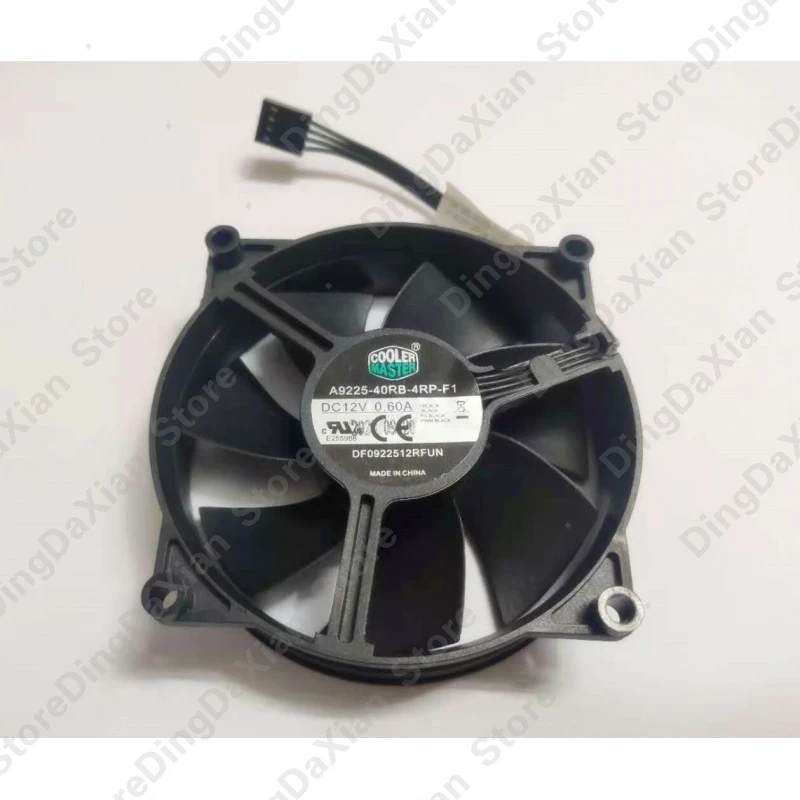 d 1PCS 12V 0.6A Ventilador de resfriamento PWM de 4 pinos para CoolerMaster DF0922512RFUN |   A9225-40RB-4RP-F1