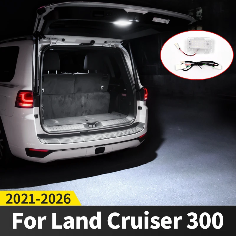 

Для Toyota Land Cruiser LC300 300 2021-2025 светильник задней двери, светодиодная лампа, водонепроницаемый светильник для двери багажника, детали внутреннего освещения