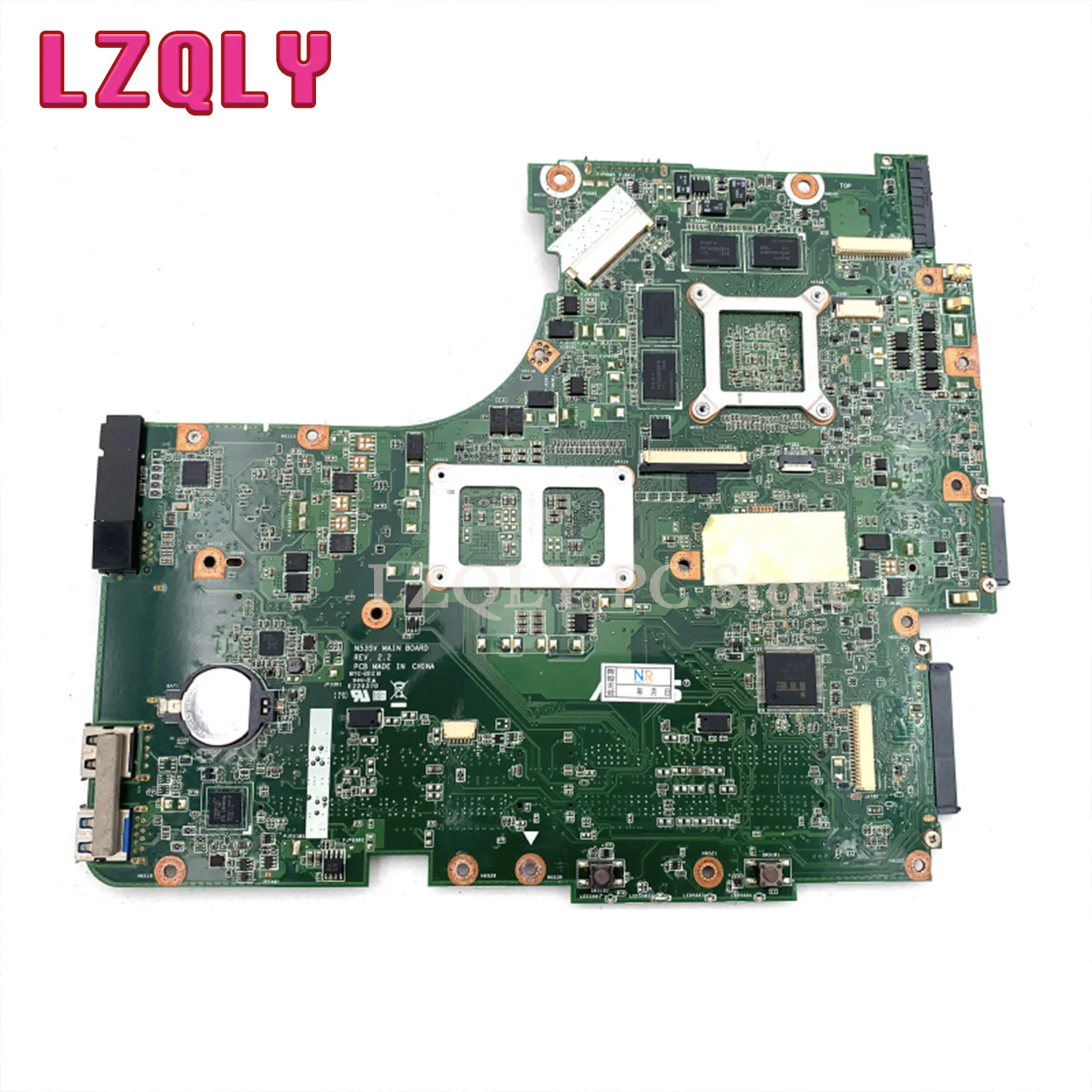 For Asus N53S N53SV N53SN N53SM N53SV 60-N1QMB1A00 Laptop Motherboard Main Board GT540M GPU 2 RAM Slots HM65 Full Test