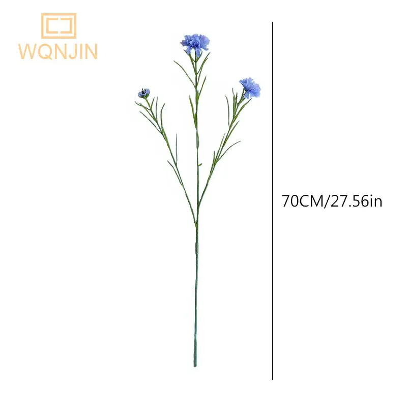 Nordic Style Artificial Flowers Long Branch Starry Cornflower Home Decorations For Wedding Home Office Artificial Plants