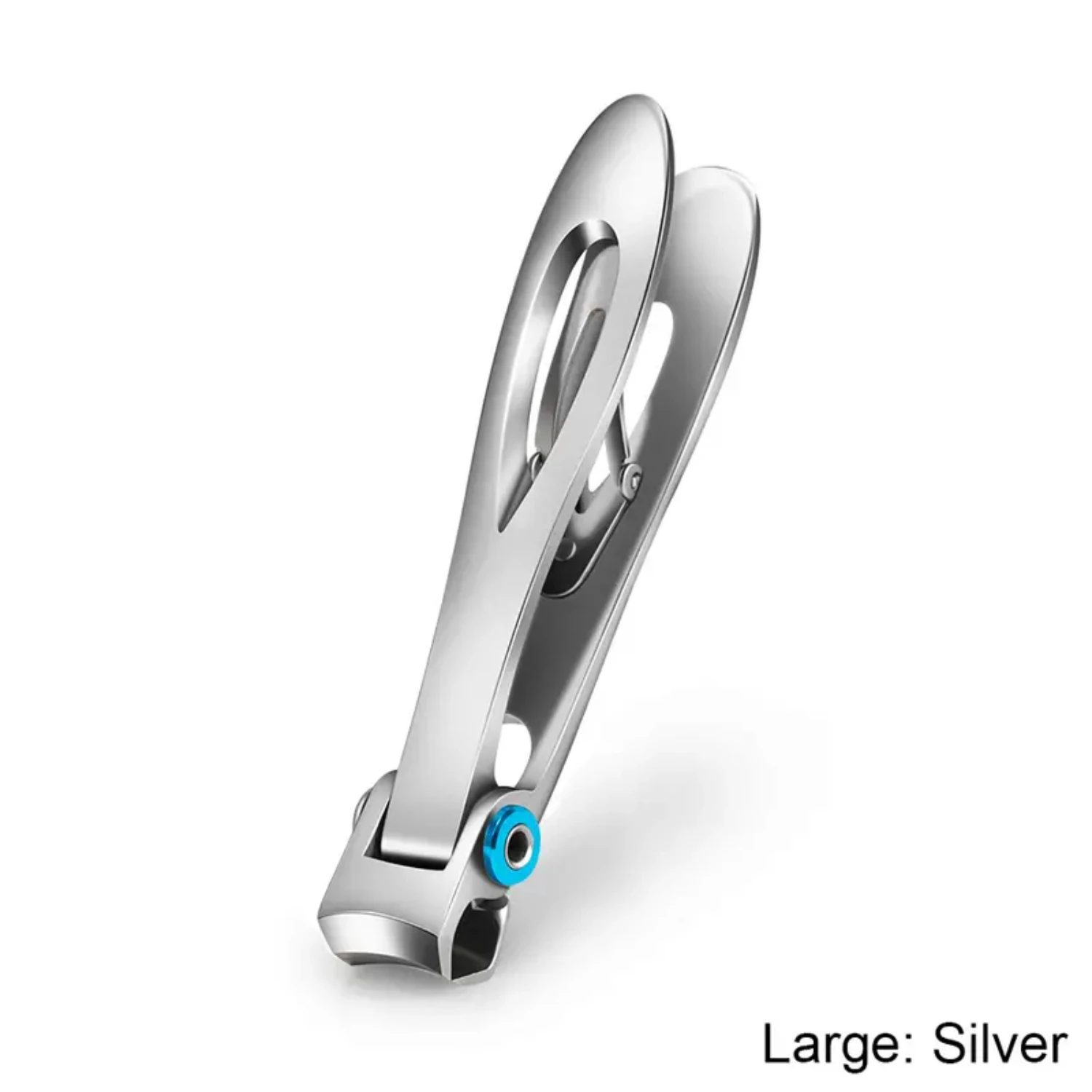 Sturdy Stainless Steel Nail Clipper with Wide-Opening Jaws for Thick and Hard Nails - 1 Piece of Sharp Fingernail and Toenail Cu