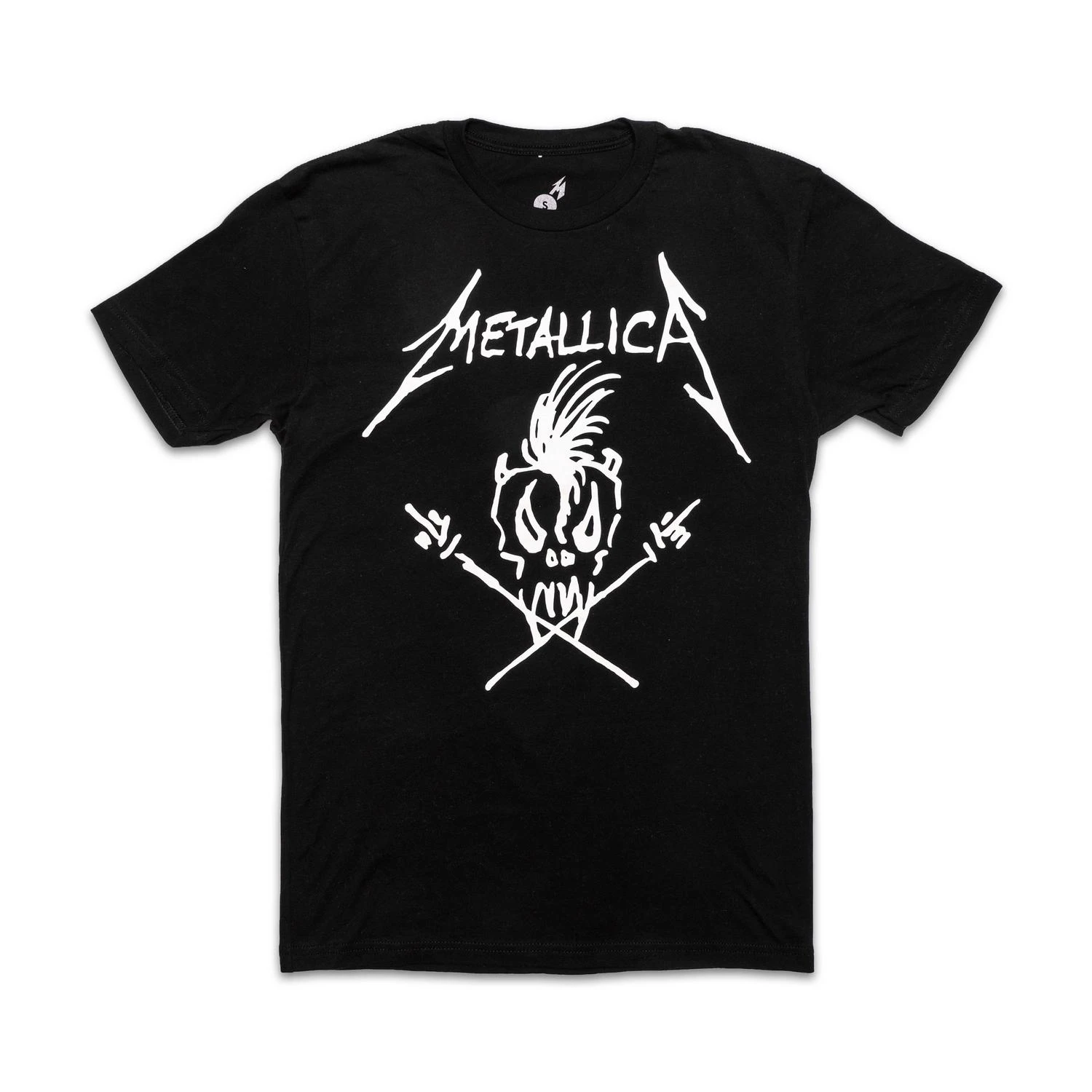 Camiseta Unisex de Algodón 100% con Gráfico de Calavera de Metallica Scary Guy, Nueva Moda Y2K Verano 2026, Camiseta Conmemorativa de Música Vintage para Hombre