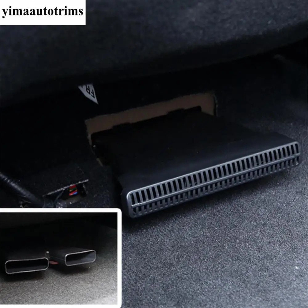 Car Rear Seat Under Floor Air AC Duct Vent Outlet Protective Dust Cover Plastic Accessories For Kia Cerato Forte K3 2019 - 2024