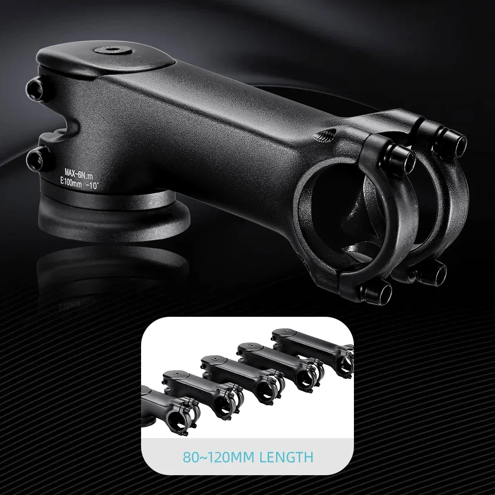 

RYET Ultralight Bicycle Stem with Aero Spacers 3D Forged Racing Bicycle -10° 35mm 28.6x31.8mm 70-120mm Handlebar Riser Holder