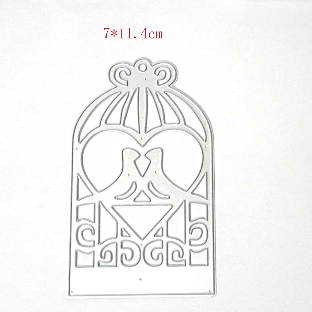 Love Birdcage Box Metal Cutting Dies Stencils for Scrapbooking Photo Album Decorative Embossing DIY Paper Cards