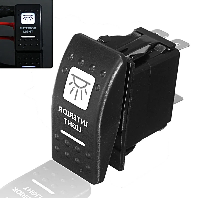 Hot-A015-1PCS Interior Light Rocker Switch White For UTV ATV Off-Road Can-Am Maverick X3 2017 2018