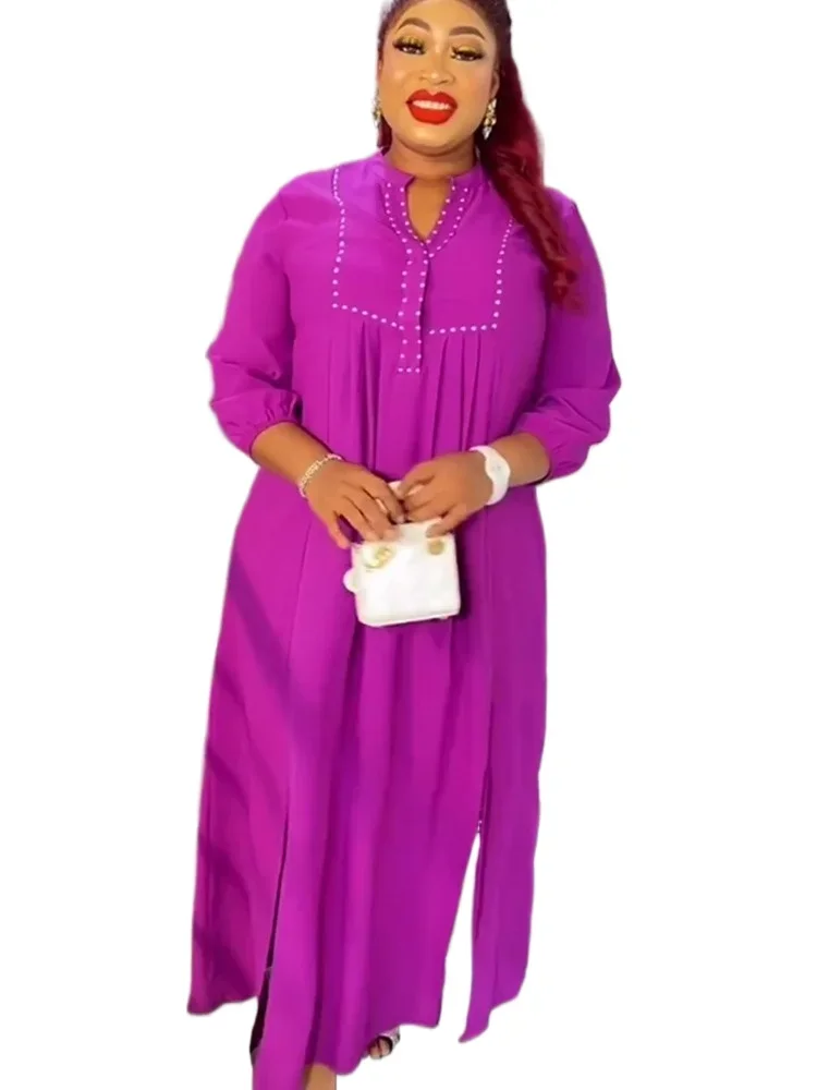 

African Dresses for Women Traditional Africa Clothing Dashiki Ankara Outfits Gown Abayas Robe Muslim Kaftan Maxi Long Dress 2024