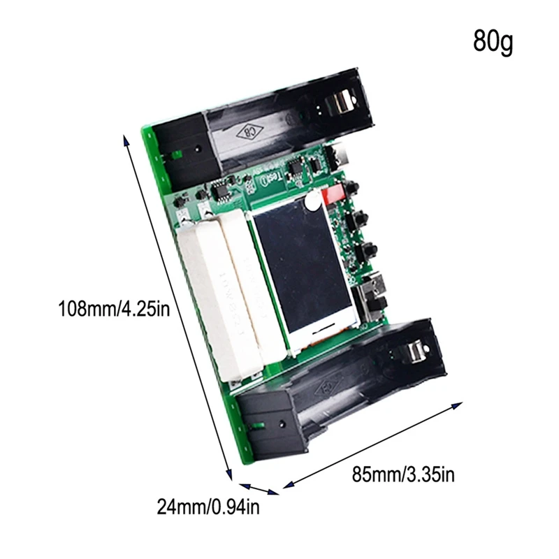 ABGR-5V 18650 display lcd módulo detector de testador de capacidade da bateria de lítio com função de descarga de carregamento porta tipo-c