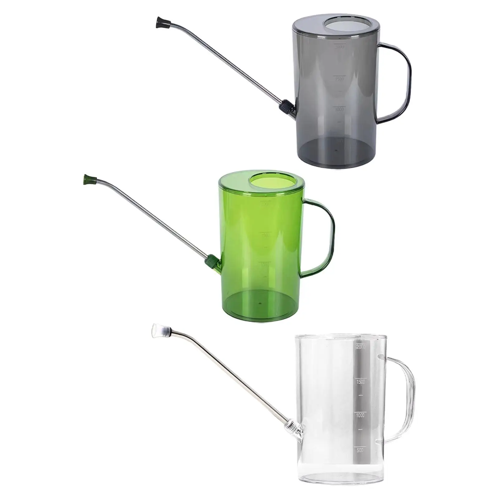 2L Watering Can Portable with Comfortable Handle Long Spout for Garden Flower Plants Indoor Gardening Plants Flower Bonsai