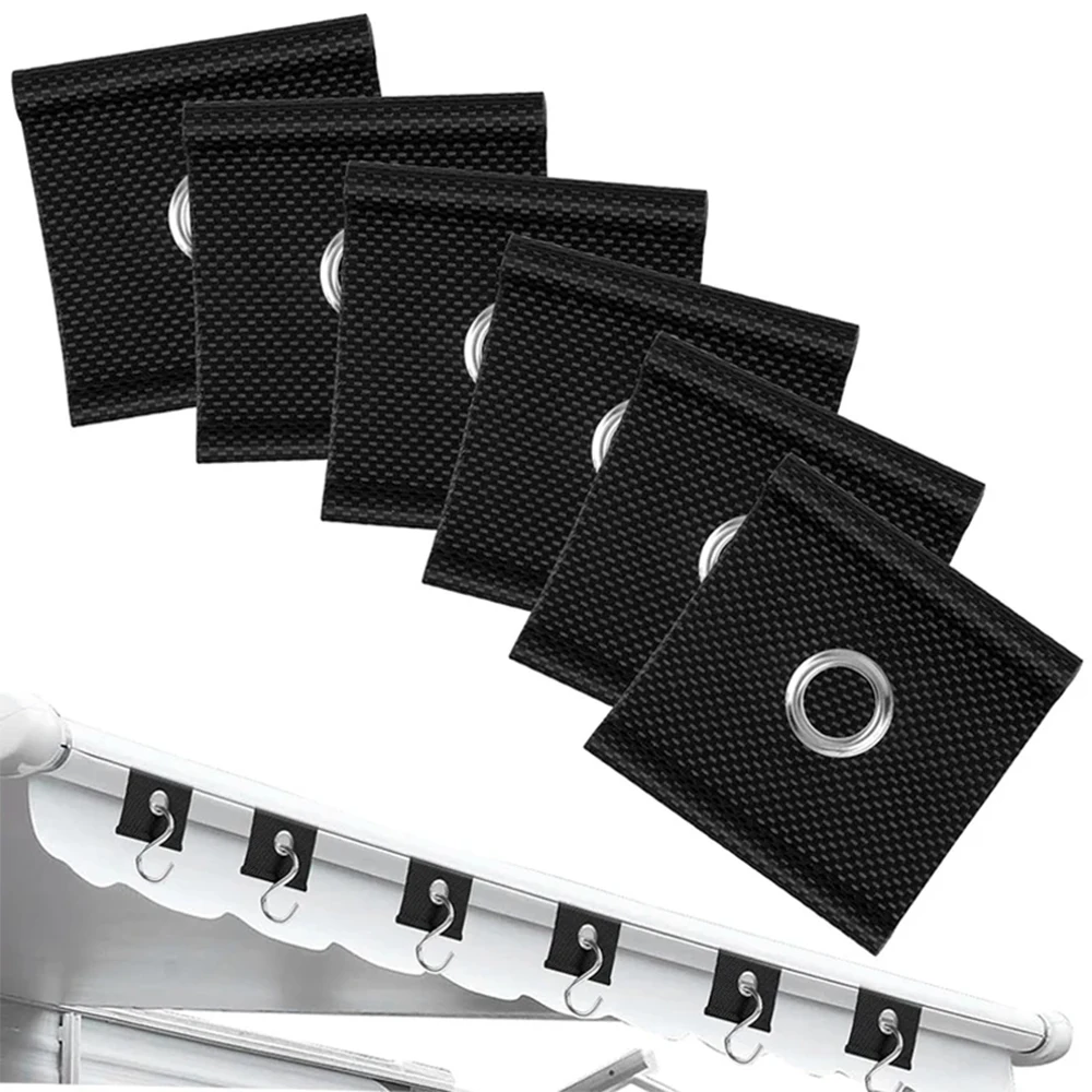 4/6 قطعة مقاطع السنانير RV المظلة هوك التخييم المظلة السنانير مقاطع خيمة الشماعات الشماعات الخفيفة مع ثقوب قافلة Camperb اكسسوارات