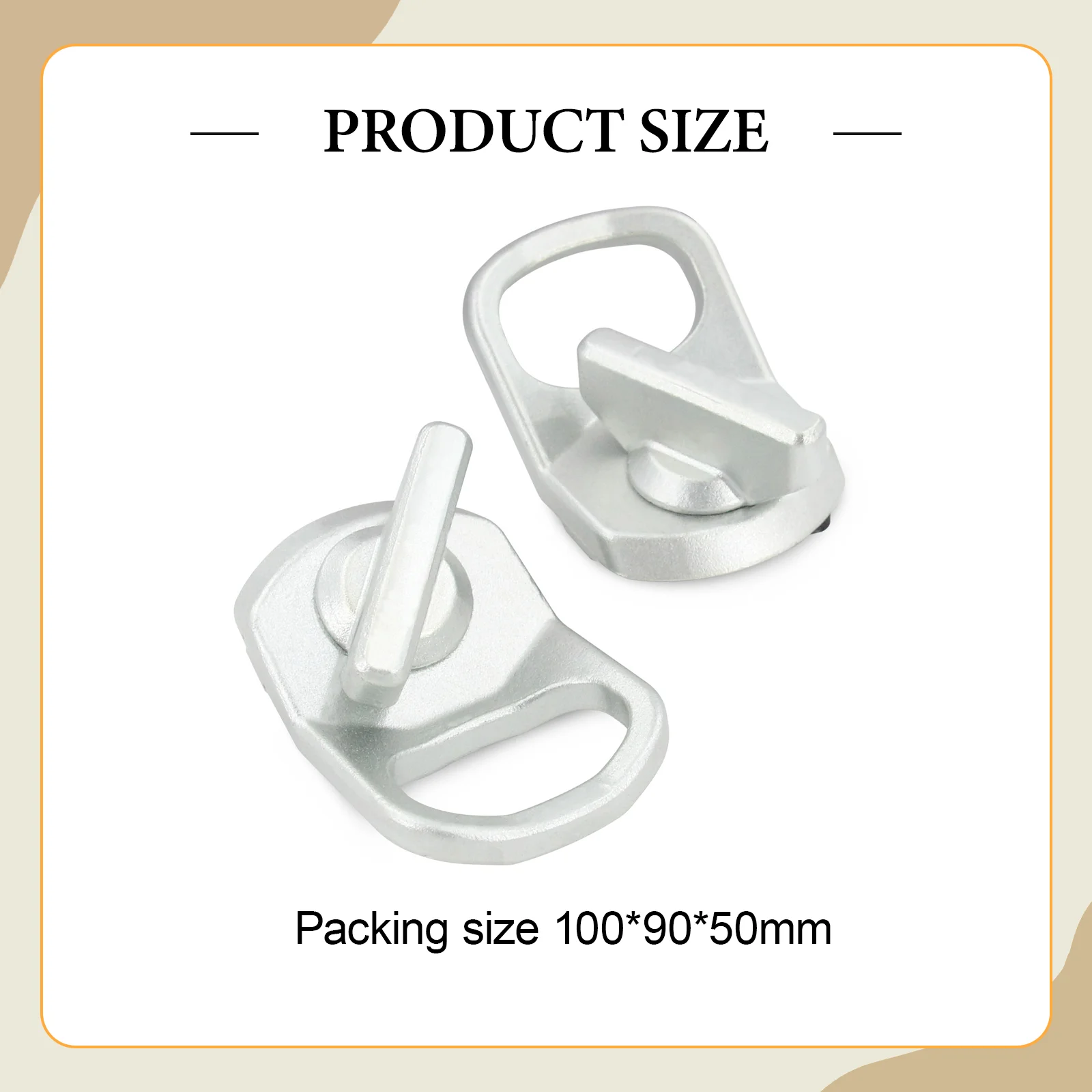 Sturdy Lock and Ride D Rings Replacement UTV Accessory Vehicle Parts for Polaris Ranger XD 2024 1500