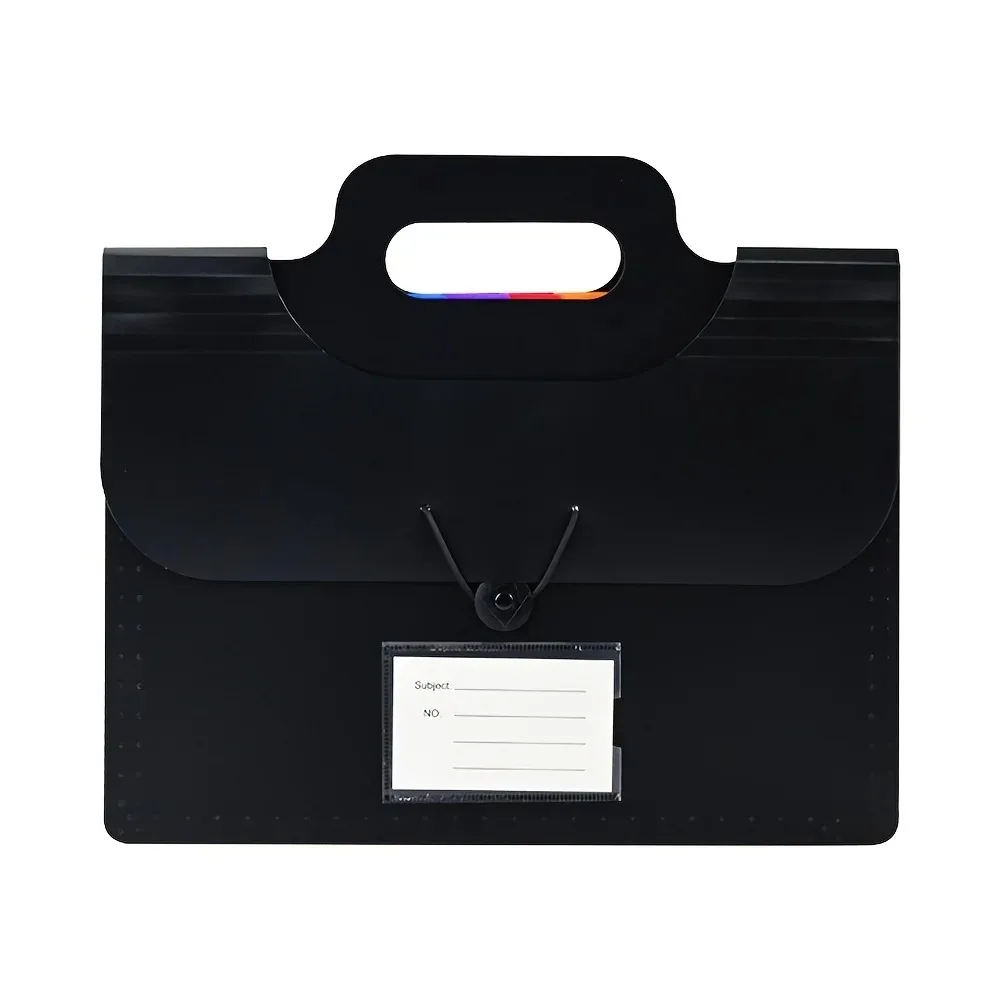 13 Pocket Expanded File Holder Buckle Closure with Handle Accordion Folder Waterproof Large Capacity Document Organizers