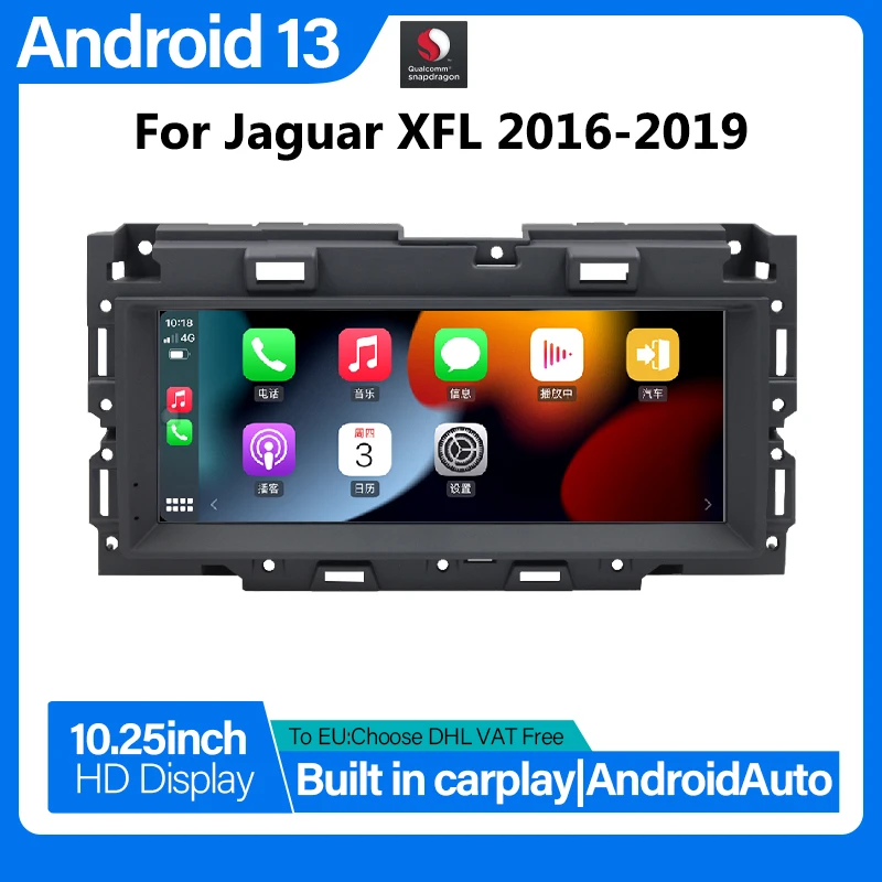 Android AUTO Car Radio For Jaguar XFL 2016-2019 Android 13 2 DIN Car Play Wireless Carplay Auto Navigation Multimedia Player GPS