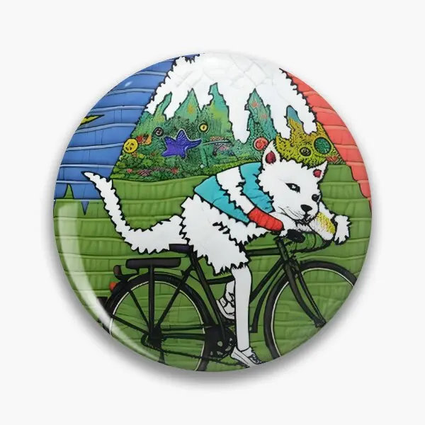 Cosmic Catnip Lsd Blotter Art Of The Pu  Soft Button Pin Cartoon Brooch Lapel Pin Metal Collar Funny Creative Gift Lover Jewelry