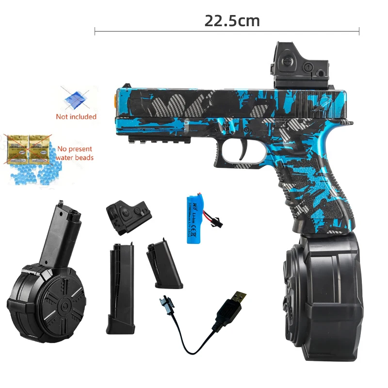 Gel Ball Toy Gun G17 Multi-Color Optional Manual All-In-One Outdoor Suitable Interactive New Year Gift Game Same Model