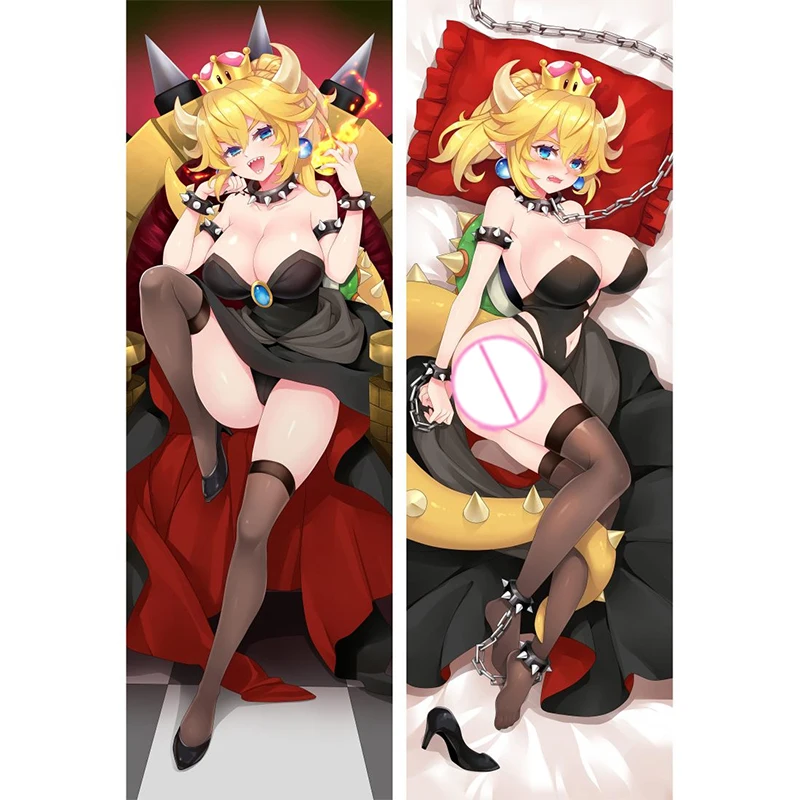 

Dakimakura Anime Bowsette Double-sided Pillow Cover Print Life-size body pillows cover Adult pillowcase