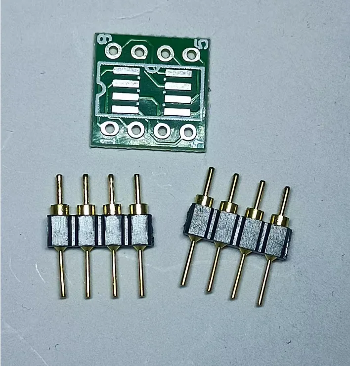5pcs/Lot 8-position surface mount to through-hole board with a set of gold-plated pins