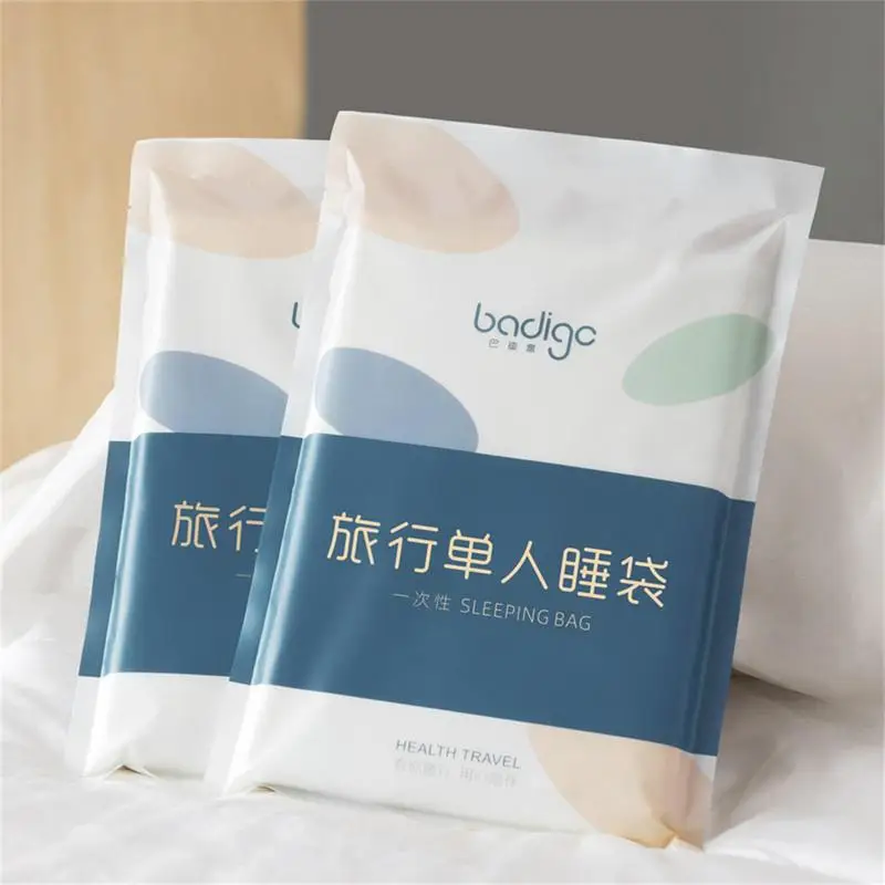 Disposable Sleeping Bag Disposable Travel Bed Sheet One Time Hotel Quilt Cover Soft Bedding Space Saving Anti Dirty Quilt Cover