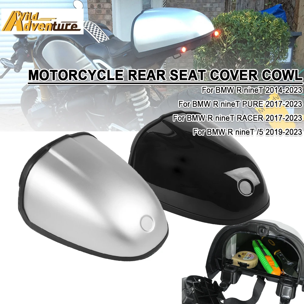 

For BMW R NINE T RINET/5 Racer Pure 2023 Motorcycle Pillion Rear Fairing Seat Cowl Cover Hump Fairing Storage For Tools Cowl Cap