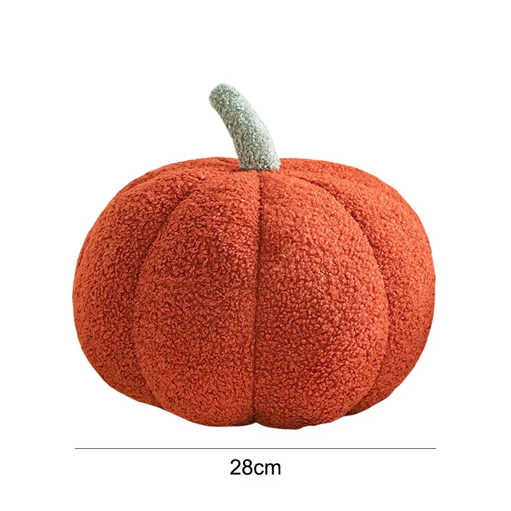Halloween gesimuleerd pompoenkussen 3D pompoenvormig kussen Decoratief kussen voor Thanksgiving slaapkamer slaapbank decor
