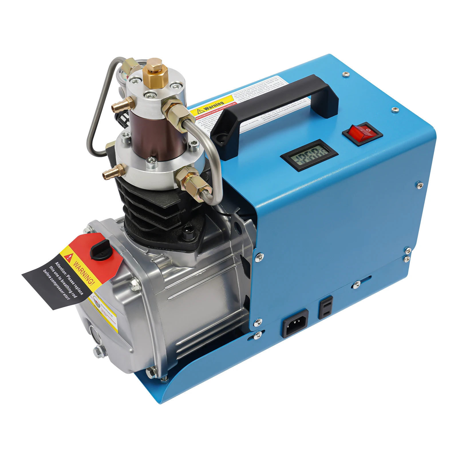 Hochdruck-Luftkompressorpumpe, 1,8 kW elektrische Luftpumpenanwendung, geeignet für Autos, Garagen, Ventile, Sanitär, Zimmerei – Detail 8
