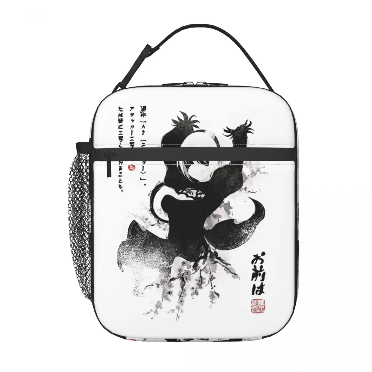 NieR Automata 2B Japan Cosplay Accessories Insulated Lunch Bags For School Food Box Portable Cooler Thermal Lunch Boxes