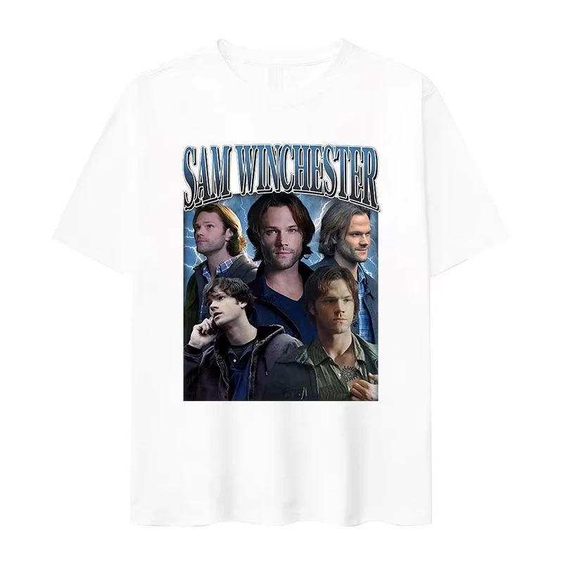 Tv Series Sam Dean Winchester Graphic T Shirts Women Men's Retro High Quality Fashion T-Shirt Casual Cotton Tees Streetwear
