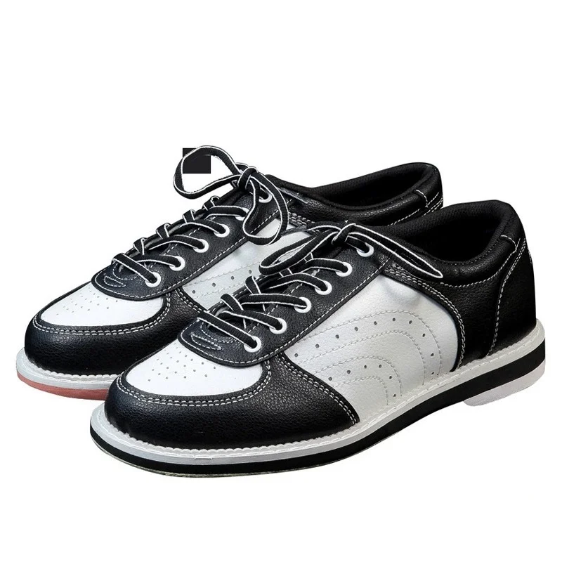 Professional Men's & Women's Bowling Shoes Sneakers - PU Leather Fabric, Breathable Comfortable Inner, Microfiber Slippery Sole