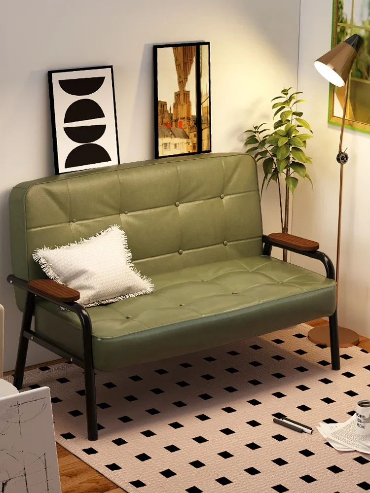 Nordic small apartment technology cloth sofa beauty shop cafe double sofa clothing store office reception