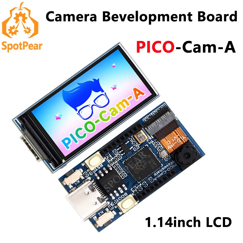 

Raspberry Pi Pico Camera RP2040 Cam HM01B0 Bevelopment Board 1.14inch LCD ST7789