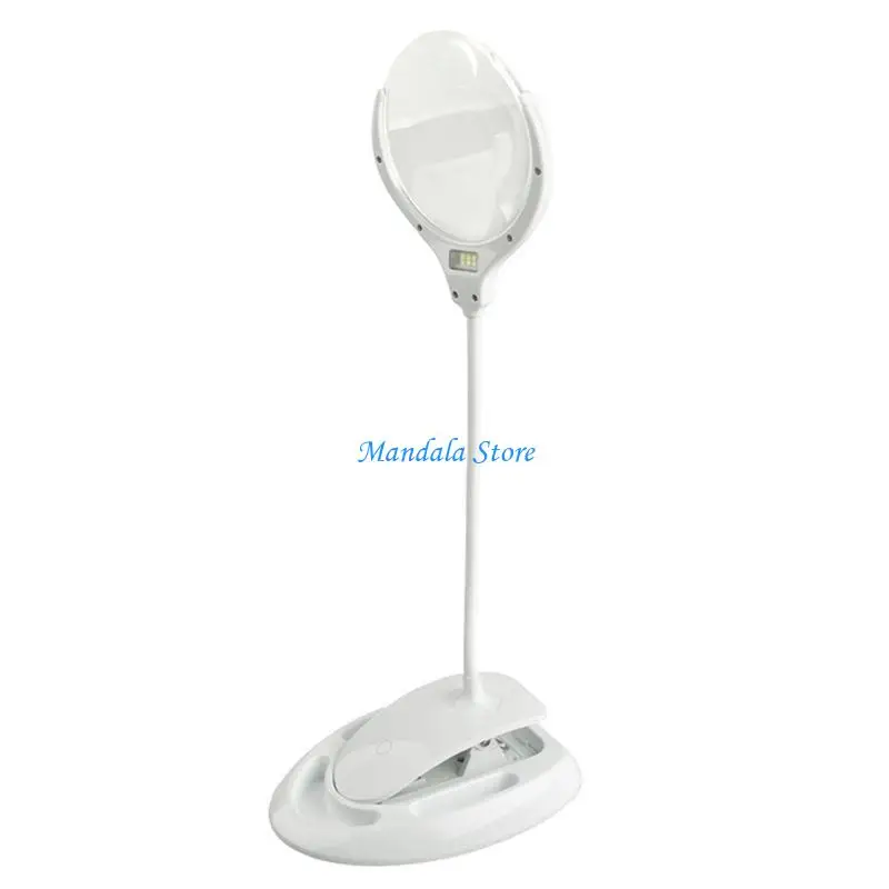 

U2JC Glass with Bright LED Light Stand 2-in-1 for Reading Craft Close Work