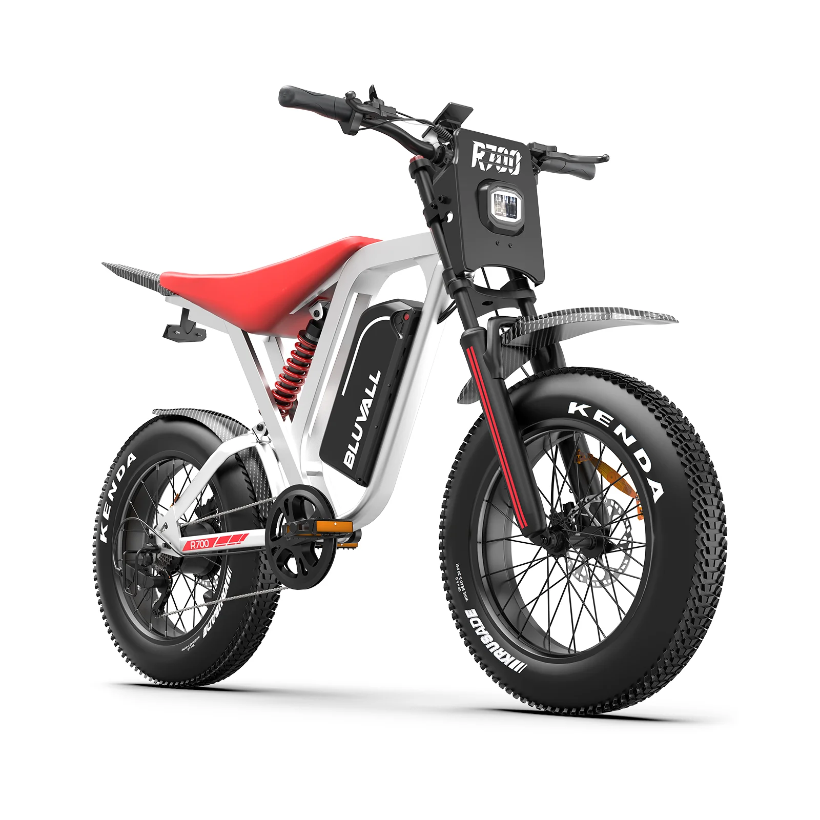 Off Road Electric Bike R700 20x4.0 Tire 1500W 52V25AH Large Capacity Battery Ebike Max 50KM/H 70KM Range Hydraulic Brake E-Bike image 4