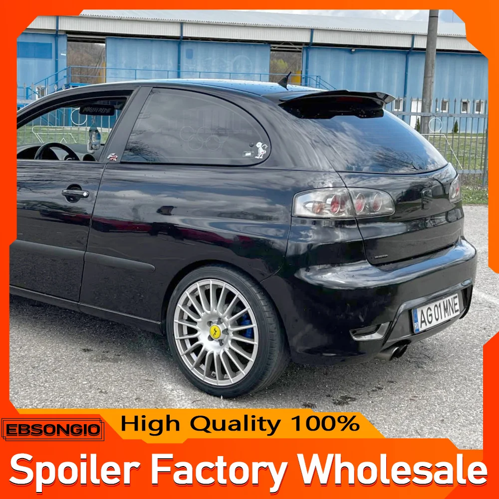 Universal Spoiler Lip for VW Seat IBIZA MK4 TGI/FR Hatchback 2002-2008 Rear Roof Spoiler ABS Plastic Car Tail Wing