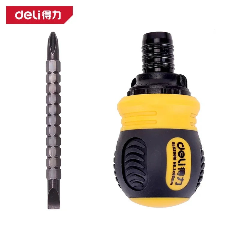 2 in1 Phillips Slotted Screwdriver Dismountable Ratchet Screwdriver Dual Purpose Magnetic Screw Driver Multifunction Repair Tool