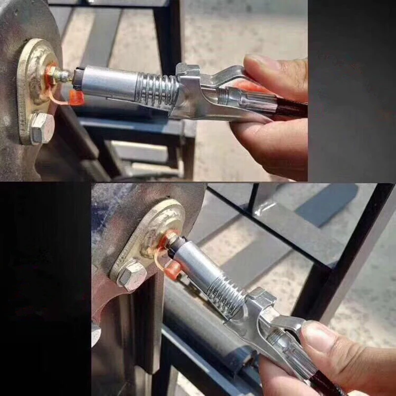 10000PSI Grease Coupler Heavy-Duty Quick Release Grease Gun Coupler Grease Tool Repair Accessories Syringe Lubricant Tip