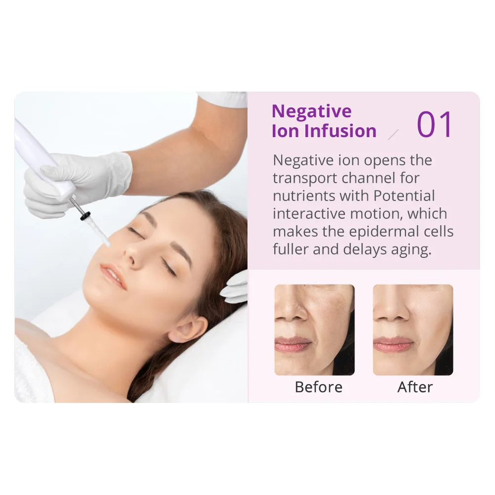 New 5 In1 Ultrasonic Facial Care Microcurrent Beauty Skin Rejuvenation Machine
