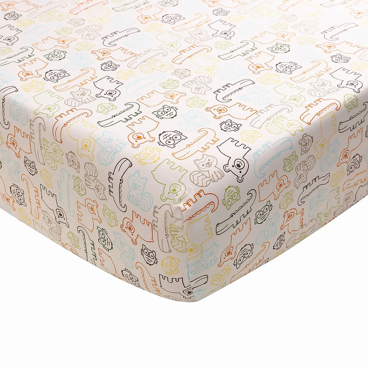 3Pcs Jungle theme Baby Cot Bedding Set baby boy nursery bedding set kit berço pra bebê (Baby Comforter Fitted Sheet Crib Skirt)