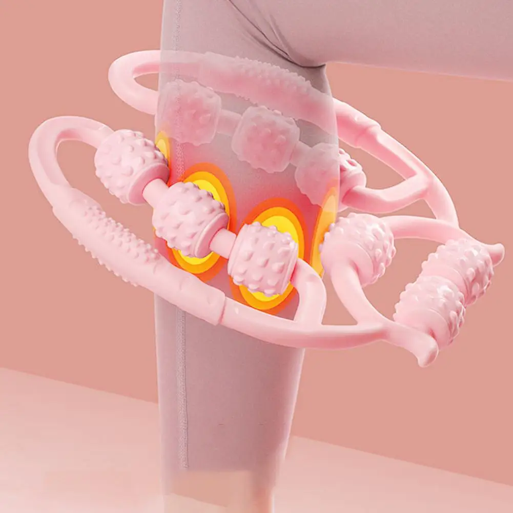 

Вспомогательное спортивное оборудование для фитнеса для йоги, роликовый массажер для расслабления мышц, растягивающийся массаж, девять колец, массажный зажим