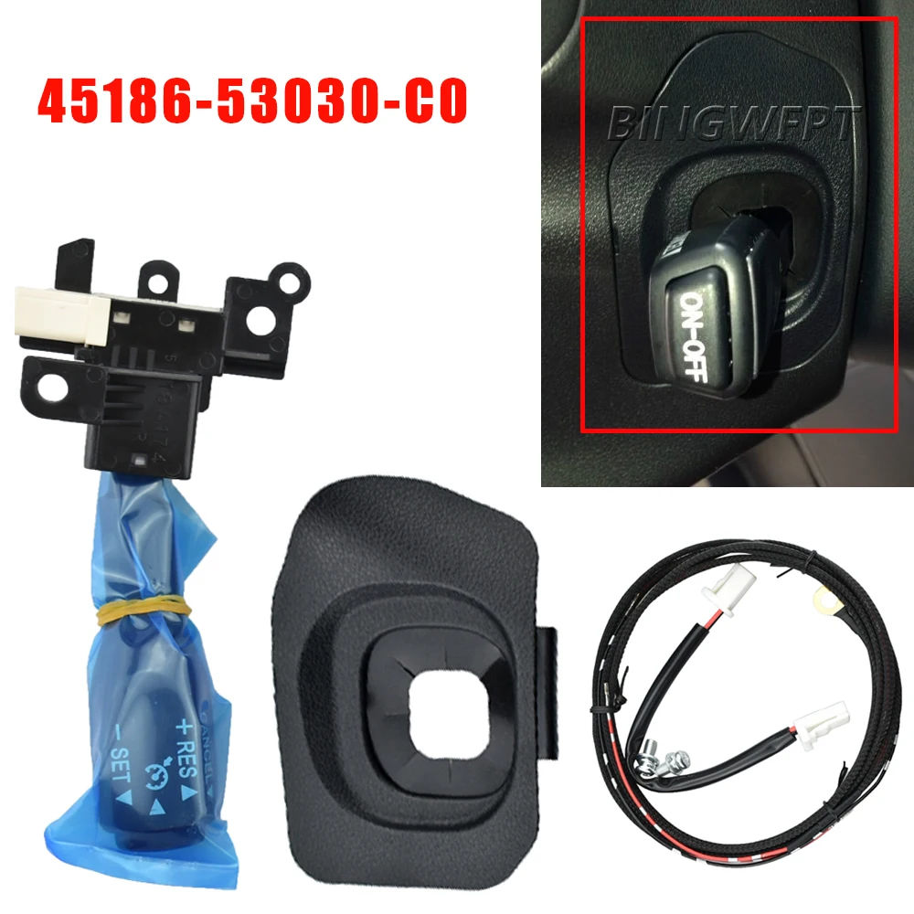 Steering Wheel Cruise Control Switch OEM 45186-53030-C0 4518653030C0 For Lexus CT200H ZWA10 2013-2019 Auto Parts