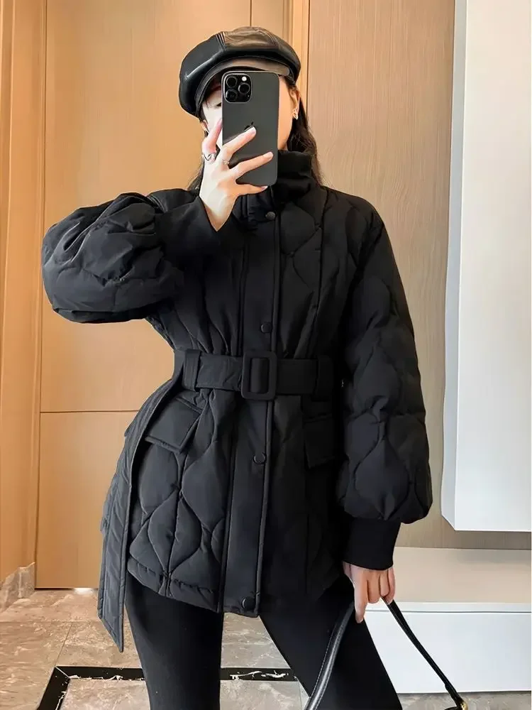 Lady Parka Women's Padded Coat Blouson Quilted Cotton Jacket Long Parkas Black Cold Thick High Quality Modern Offers Great Hot