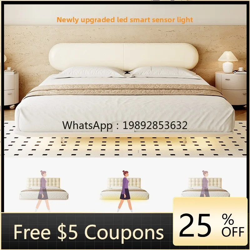 

YFY Ultra-Thin Backrest Bedside Small Apartment French Cream Master Bedroom Light Luxury