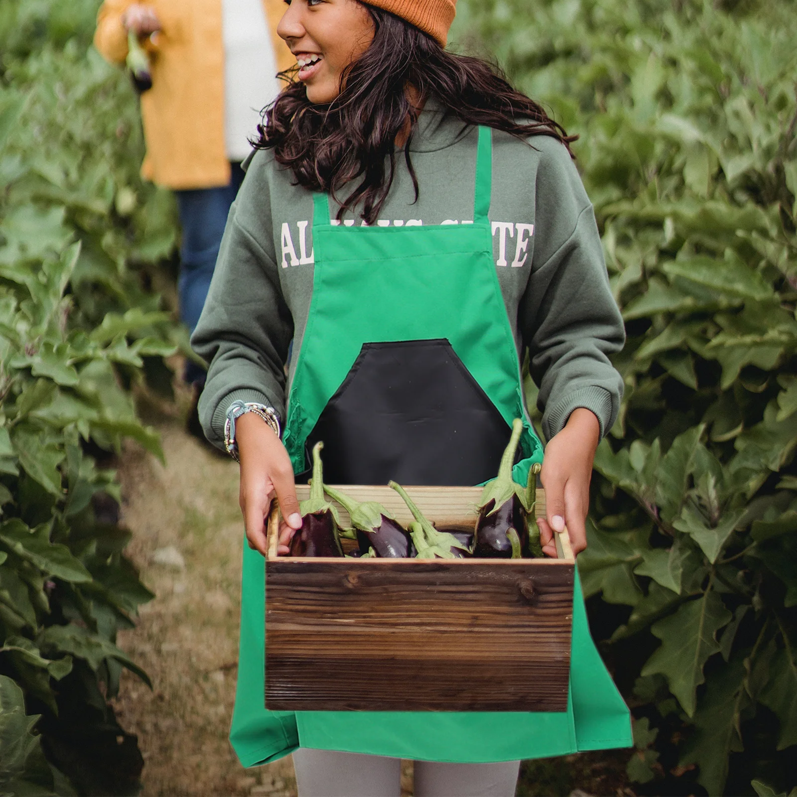 

Premium Cotton Canvas Fruit Picking Apron Large Capacity Harvest Storage Bag Adjustable Belt Garden Accessories