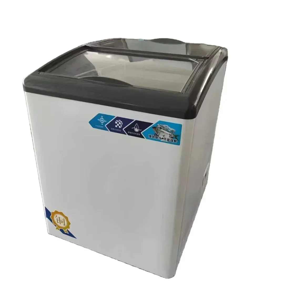 Commercial Mini Ice Cream Fridge Display Freezer 130L  For Sale