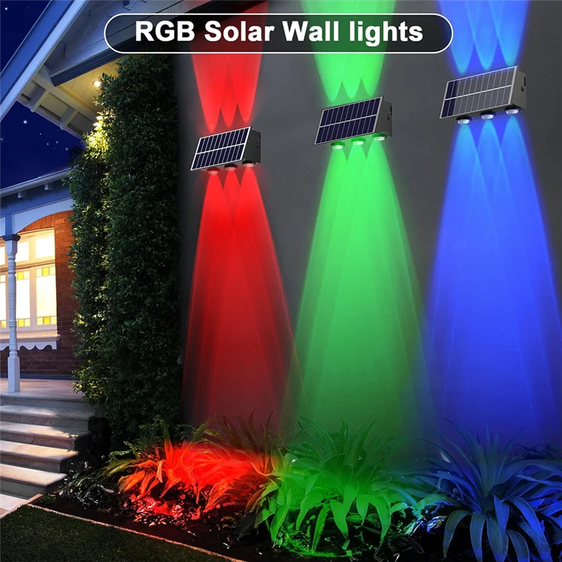 A76X-Outdoor Solar Lights Up And Down Solar Wall Lamps Waterproof Solar Outside Lights
