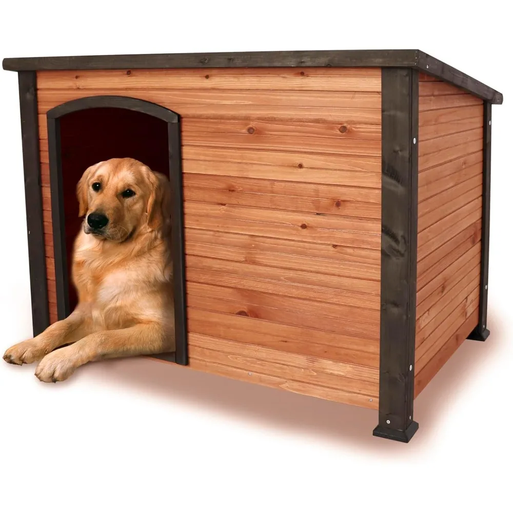 

Large Wooden Dog House Outdoor Weatherproof Dog Houses for Dogs Outside Indoor Doghouse Large Breed Dog Kennel for Winter with R