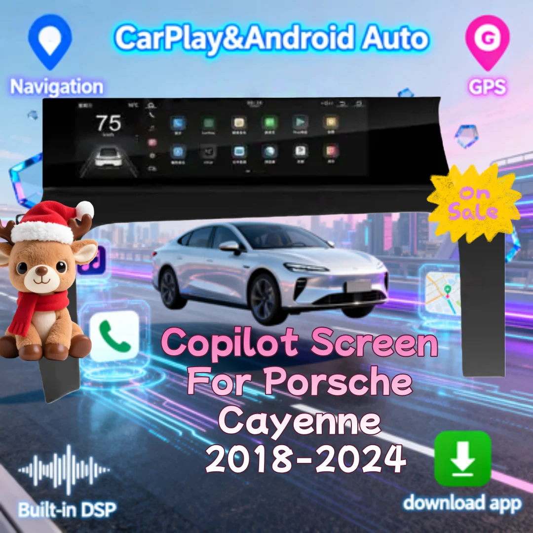 

YANFU Wireless Carplay Car Copilot Android Screen For Porsche Cayenne 2018-2024 Multimedia Player Radio Navigation HeadUnit